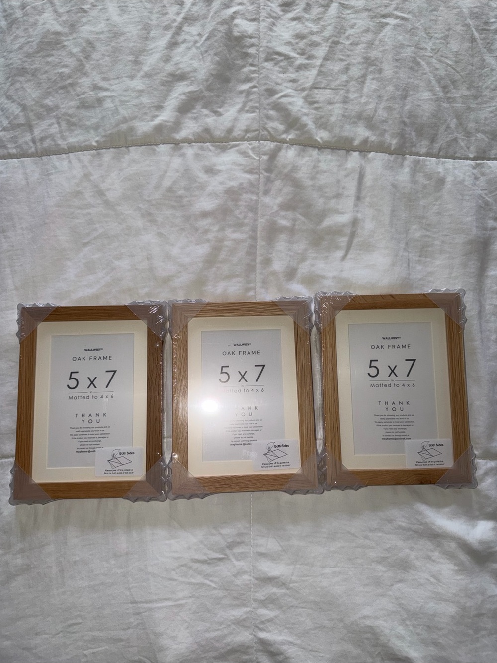 Oak 5x7 Picture Frame - Natural Wood Finish